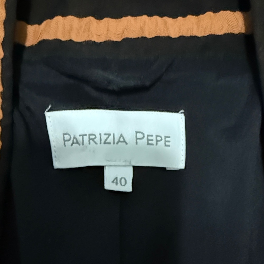 Striped Black and Orange Blazer - Picture 8 of 14